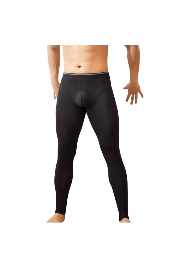 Mens Athletic Leggings Quick Drying Lightweight Seamless Tights for Lounge Workout