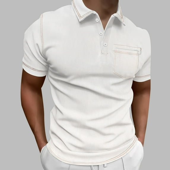 BSDJILFG Mens Casual Button Down Shirts ,Big and Tall Mens Casual Solid Color Slim Fit Lapel Collar Tees Open Front Lightweight Cardigans ,M-5XL