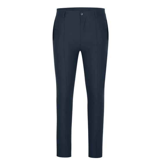BSDJILFG Mens Pants Wrinkle Free Young Adult Casual Dress Pants High Elastic Solid Color Straight Leg Sports Long Pants,Sizes S-3XL