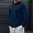 thumbnail image 1 of BSDJILFG Mens Pullover Hoodies Long Sleeve Casual Lightweight Fashion Hooded Sweatshirt with Pockets, 1 of 7