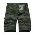 thumbnail image 1 of BSDJILFG Mens Work Shorts with Multi-Pockets Zipper Straight Carpenter Casual Slim Fit Cargo Short Trouser Activewear Workwear Summer S-XL, 1 of 3