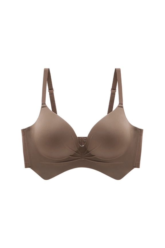 Minimizer Bras for Women 6cm Small Cups Strappy Seamless Gathered Padded Supportive Everyday Bras for Juniors