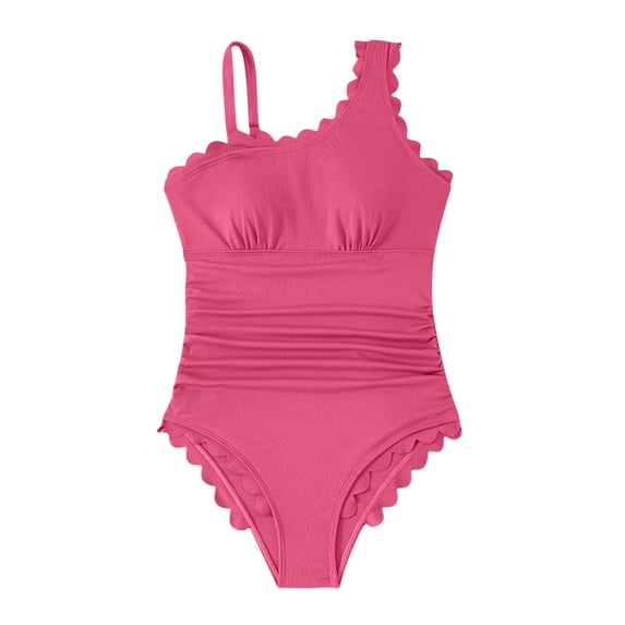 BSDJILFG One Piece Swimsuits for Women with Double Support Straps,Push Up Adjustable Strap Slimming Bodycon Monokini Bathing Suit