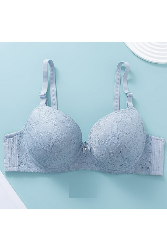 Plus Size Lace Bras for Women Underwired Ultra Thin Padded High Support Breathable Triangle Cups ,38-48