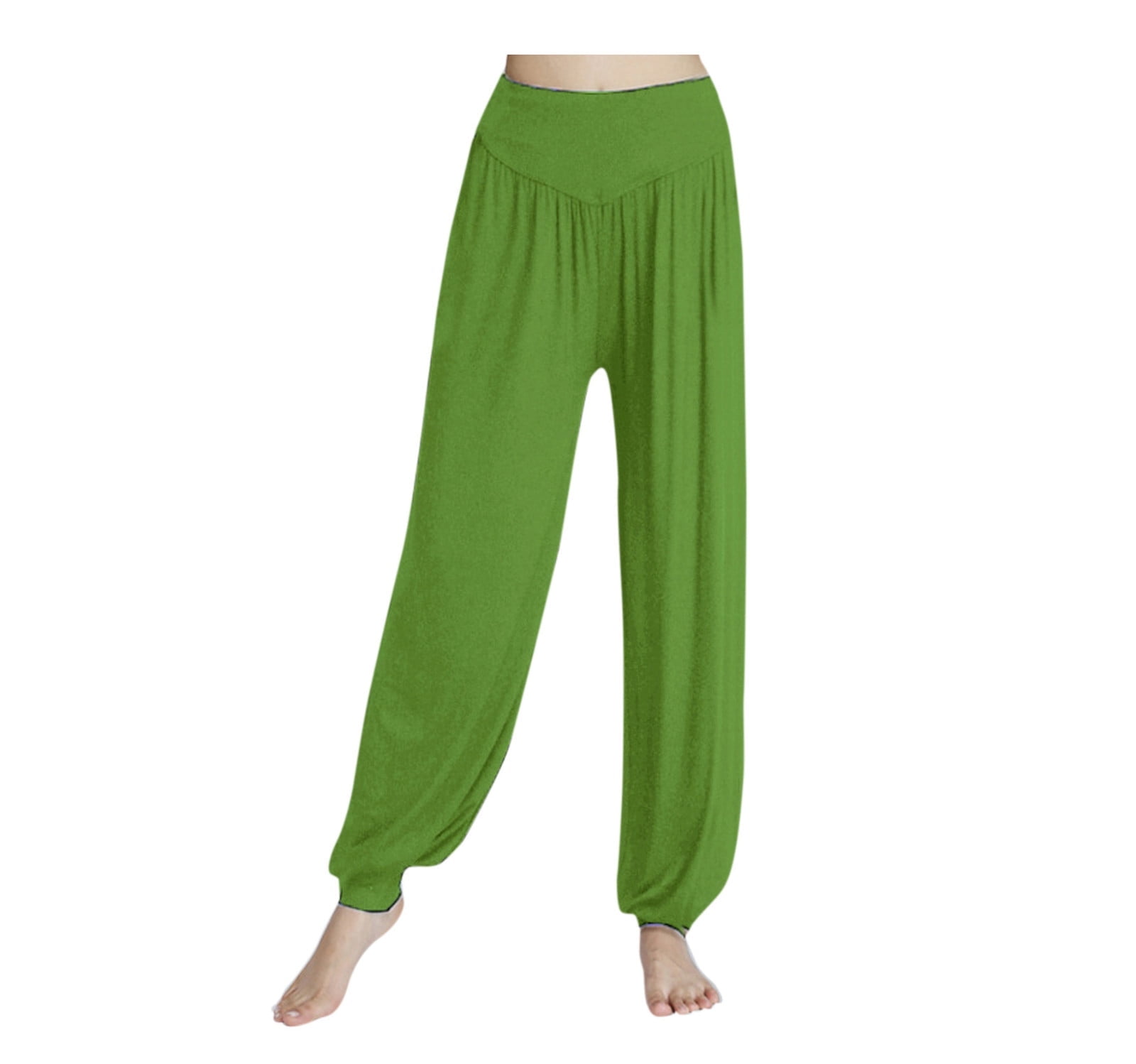BSDJILFG Plus Size Pants for Women Casual Palazzo Long Pants Solid
