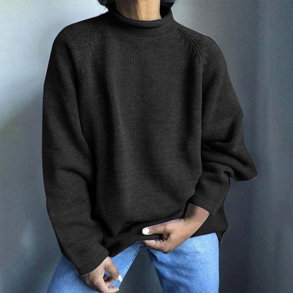 BSDJILFG Plus Size Sweaters for Women S-5XL Oversized Sweater Fall Winter Dressy Comfy Crewneck Pullovers