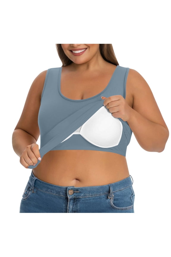 Plus Size Tank Tops for Women Built In Bra 5xl Sleeveless Gym Camisoles Quick Drying Workout Lounge Tops