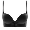 thumbnail image 1 of BSDJILFG Push Up Bras for Women ,Seamless Minimizer Bra 1/2 Removable Cups Soft Supportive Curved Figure Bra, 1 of 2