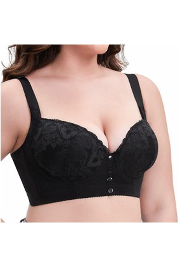 Push-up Bras for Women Front Buckle Closure Big Breast Full Figure Large Bust Soft Comfortable Everyday Bra ,36EF-52FC
