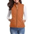 thumbnail image 1 of BSDJILFG Quilted Jacket Vests for Women Sleeveless Juniors Lightweight Puffer Vests Slim Fit Warm Cozy Outerwear, 1 of 8