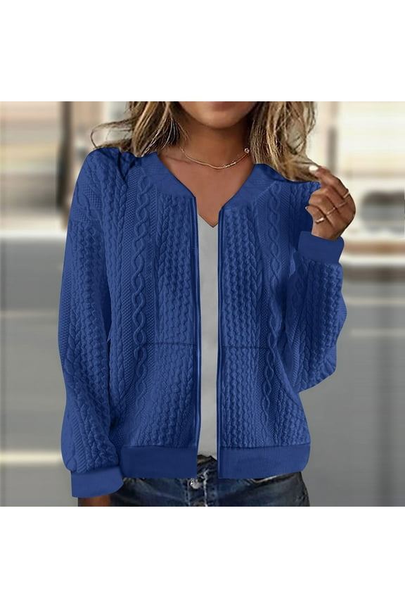 Quilted Jackets for Women Zip Up Ribbed Cardigan Athletic Breathable Bomber Jackets