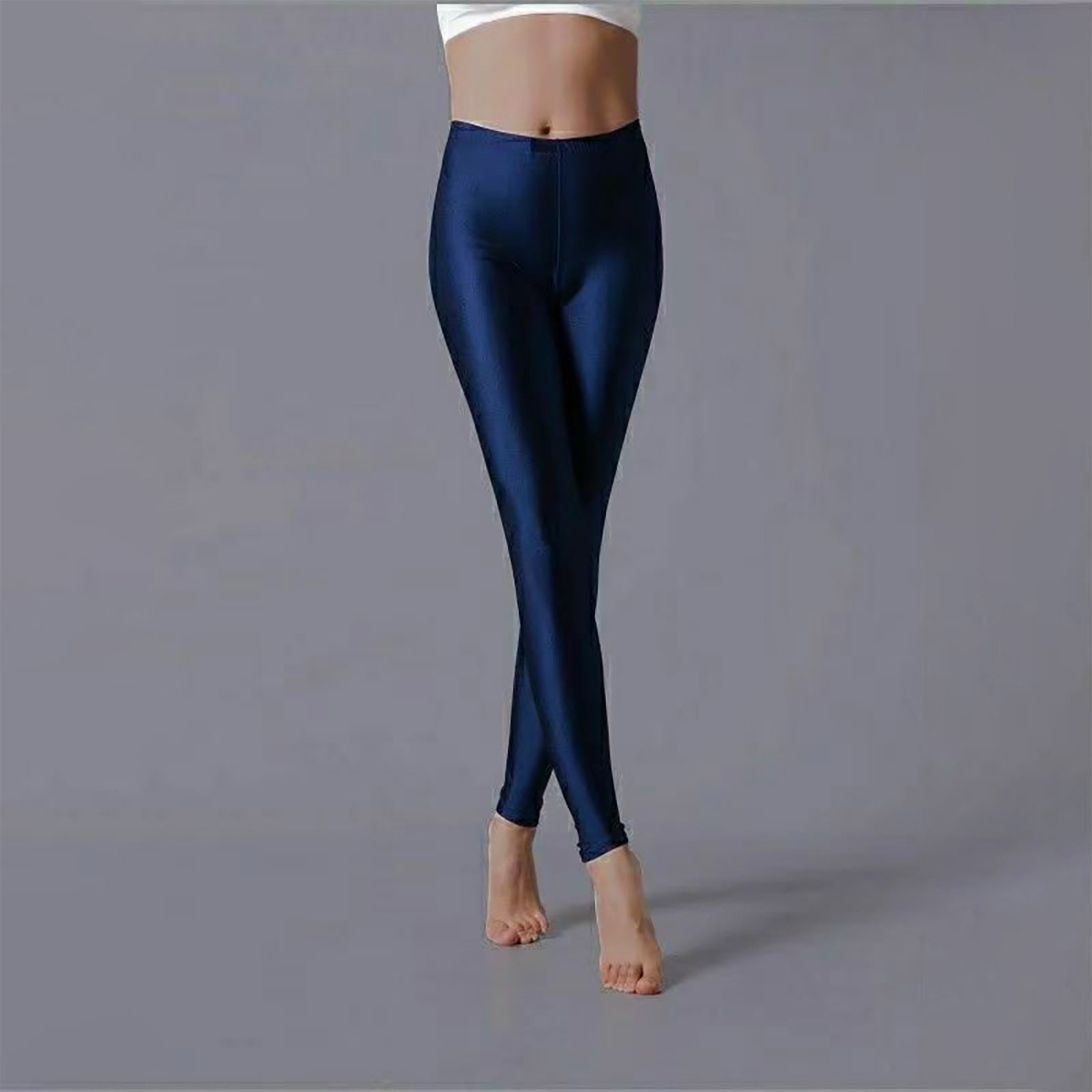 BSDJILFG Satin Leggings for Women Flared Yoga Pants High Waisted