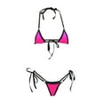 thumbnail image 1 of BSDJILFG Sexy Bikini Sets for Women Summer Swimsuit ,Triangle Swim Bra Halter Tie Backless Thin String Thongs Bathing Suit Hot Spring Swimwear, 1 of 3