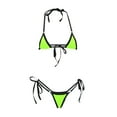 thumbnail image 1 of BSDJILFG Sexy Bikini Sets for Women Summer Swimsuit ,Triangle Swim Bra Halter Tie Backless Thin String Thongs Bathing Suit Hot Spring Swimwear, 1 of 3