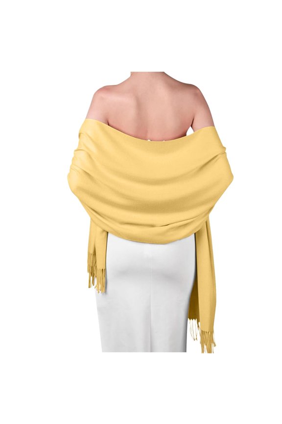 Shawls for Women Winter Dressy Wraps Elegant Retro Fleece Lined Scarfs Solid Color Long Tassel Blanket for Wedding Evening Dress Wear 2024
