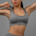 thumbnail image 1 of BSDJILFG Sports Bras for Women Seamless Yoga Running Bras Halter T-Shirt U Neck Wireless Bras with Removable Pads, 1 of 5