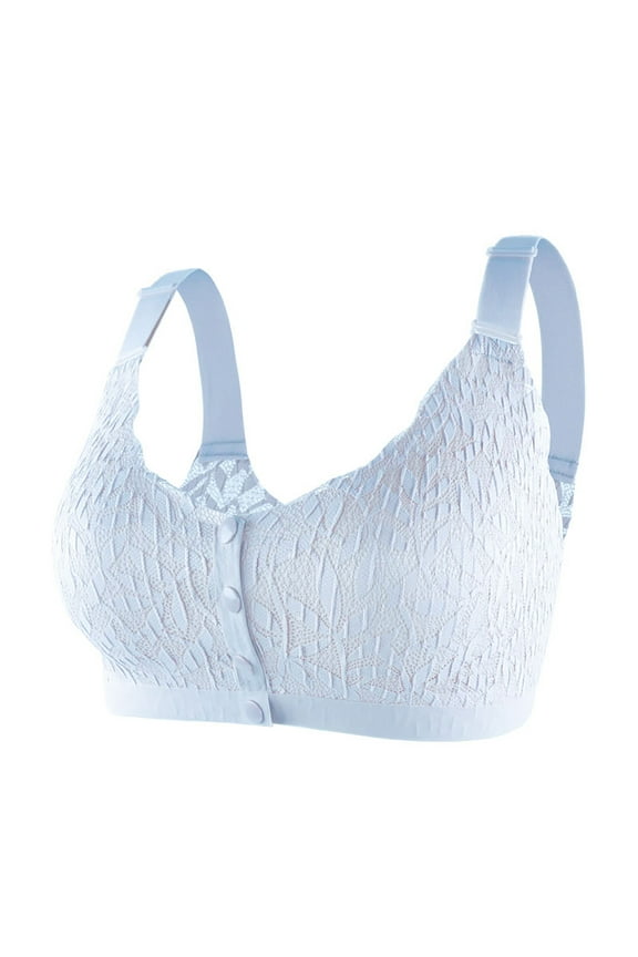 Teen Bras Seamless Bralette Full Coverage Sports Bra Front Closure Button Down Everyday Sleepwear Bra Rollbacks