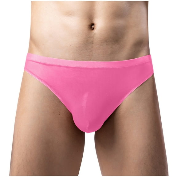BSDJILFG Underwear for Men Big And Tall Ice Silk Briefs Mesh Sheer Soft Comfy Low Waist Seamless Breathable Lingerie Thongs
