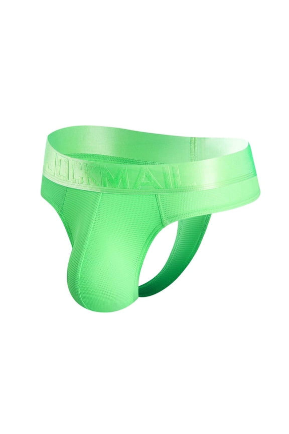 Underwear for Men G-String Thongs,Ice Silk Thongs Soft Low Rise G-String Briefs T-Back Bikini Underwear with Bulge Pouch