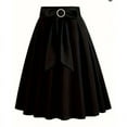 thumbnail image 1 of BSDJILFG Vintage 1950s Skirts for Women New Trendy Retro Midi Skirt Lace Up Swing Flowy A-Line Skirts, 1 of 6