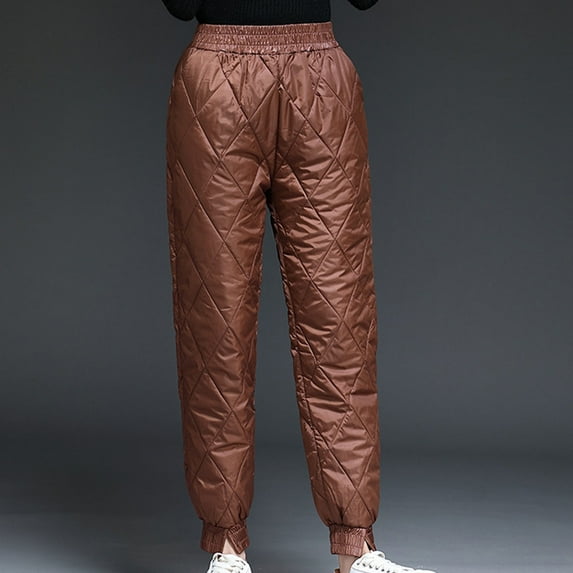 BSDJILFG Winter Pants for Women High Elastic Waist Thermal Straight Leg Loungewear Trouser L-4XL Fall Winter Clothes