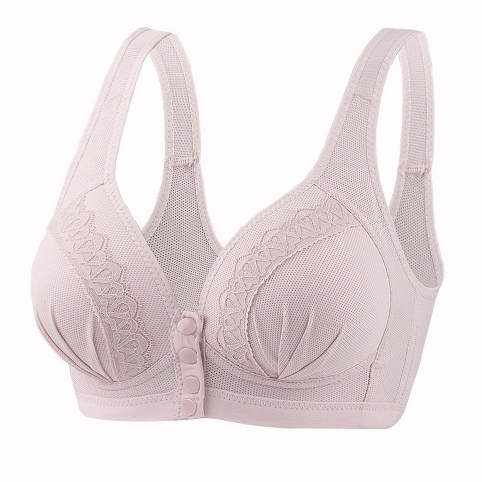 BSDJILFG Wireless Bras for Large Breasted Women Multipack,4 PCS Push Up Bras Seamless Camisole