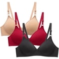 thumbnail image 1 of BSDJILFG Women Bras Wire Free Soft Thin Strap Small Cup Comfort Bras, Sizes S-XXL, Summer, 1 of 6