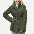 thumbnail image 1 of BSDJILFG Women's Casual CottJackets Quilted Down Jackets Loose Belted Puffy Winter Coats 50% Off, 1 of 1