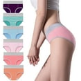 thumbnail image 1 of BSDJILFG Women's Mid-Rise Breathable Lace Butt Lifting 6PC Underwear, 1 of 3