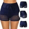 thumbnail image 1 of BSDJILFG Women's Swim Shorts High Waisted Lace Bottoms Bathing Suit Elastic Drawstring Swimsuit Bottoms Swimwear Bikini Board Shorts, 1 of 9