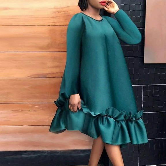 BSDJILFG Women's Velvet Dress Paragraph Shrink Pleated A-line Cowl Neck Mini Dress Solid Color New Trendy Loose Dresses Winter