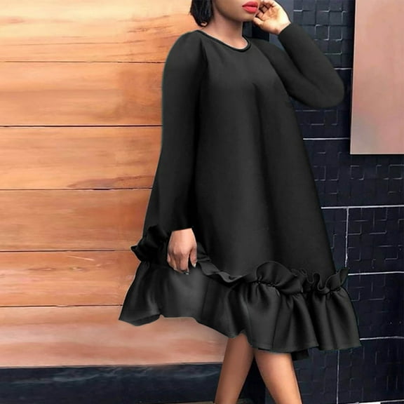 BSDJILFG Women's Velvet Dress Paragraph Shrink Pleated A-line Cowl Neck Mini Dress Solid Color New Trendy Loose Dresses Winter