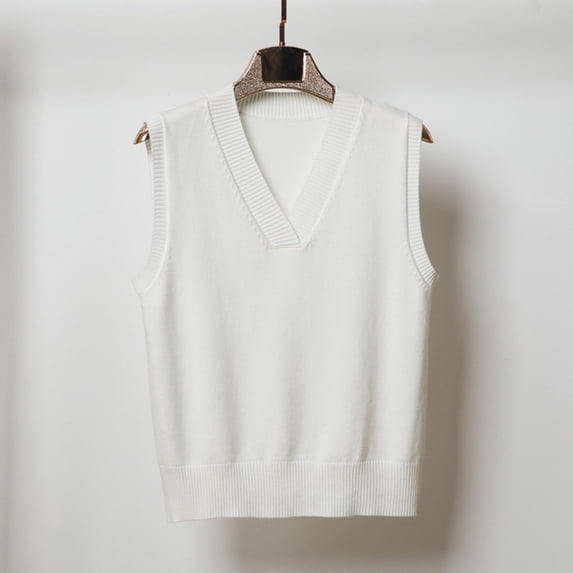 BSDJILFG Womens Sweater Vests Casual Solid Color V Neck Sleeveless Tank Reglan Loose Fit Camisoles Fall Shirts ,S-3XL