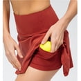 thumbnail image 1 of BSDJILFG Womens Tennis Skirt Athletic Skort with Pockets,Summer Quick Drying Mini Length Slit Short Golf Skirts, 1 of 9
