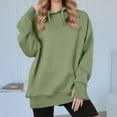 thumbnail image 1 of BSDJILFG Workout Hoodies for Women with Cuff Sleeves,Long Sleeve Trendy 2025 Athletic Sweatshirts Loose Fit Tunic Blouse with Finger Covers, 1 of 9
