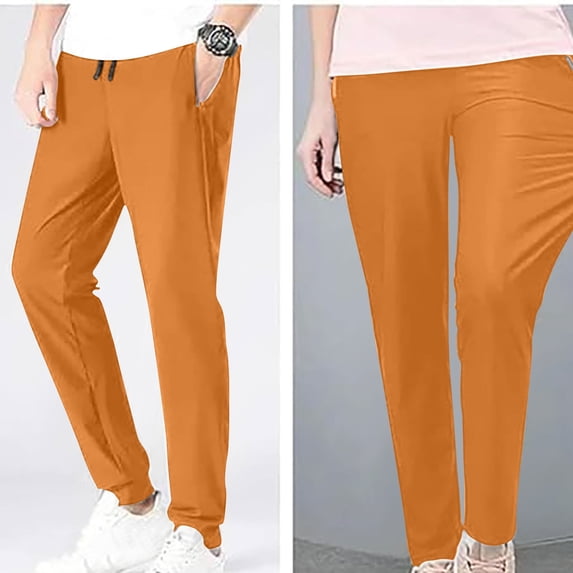 BSDJILFG Workout Pants for Women Plus Size Quick Dry Ice Silk Flowy Soft Comfy Elastic Waist Sports Pants on Summer Clearance S-3XL