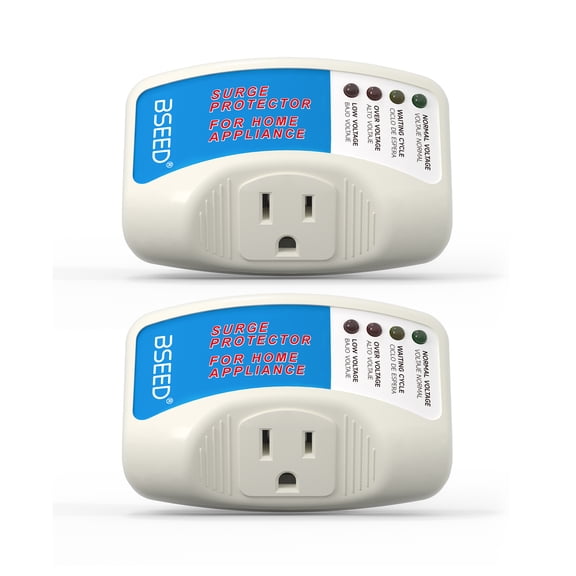 BSEED Surge Protector,Plug with Protection Wall Mount Power Suppressor for TV/PC/Refrigerator 120V 1400W 2 PACK