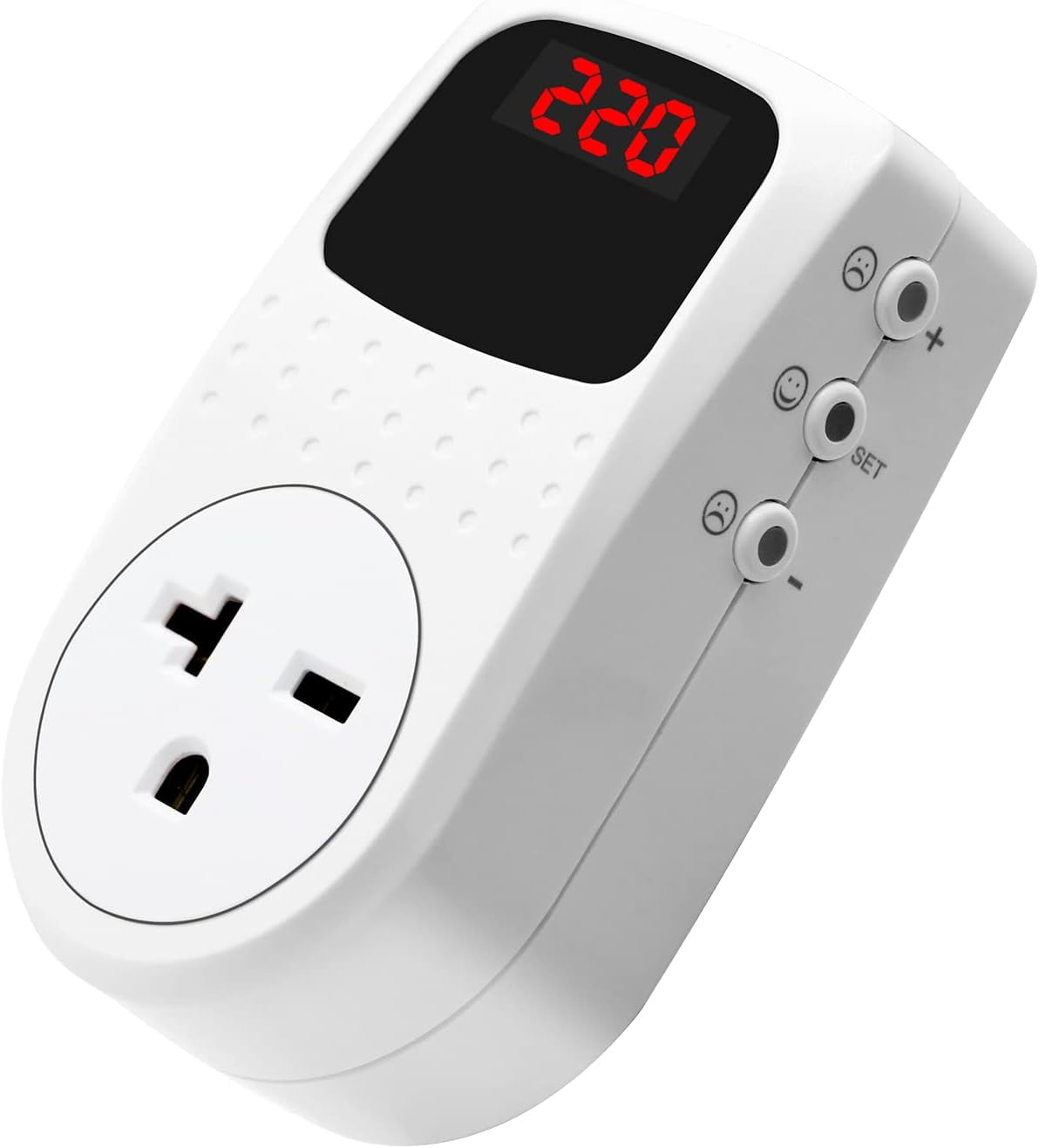 BSEED Surge Protector, Power Surge Protector Outlet, Voltage Regulator, Heavy Duty Whole House Wall Surge Protector for Home, Office, Travel, LED Indicator Light, Single Outlet, 220V, 15A, 1 Pack
