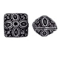 thumbnail image 1 of BSF-126 Silver Overlay Square Shape Granulation Designer Bali Bead, 1 of 1