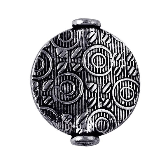 BSF-166 Silver Overlay Motif Bead