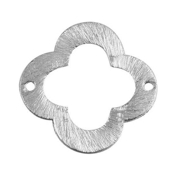 BSF-251-14MM Silver Overlay Flower Shape Chip Bead