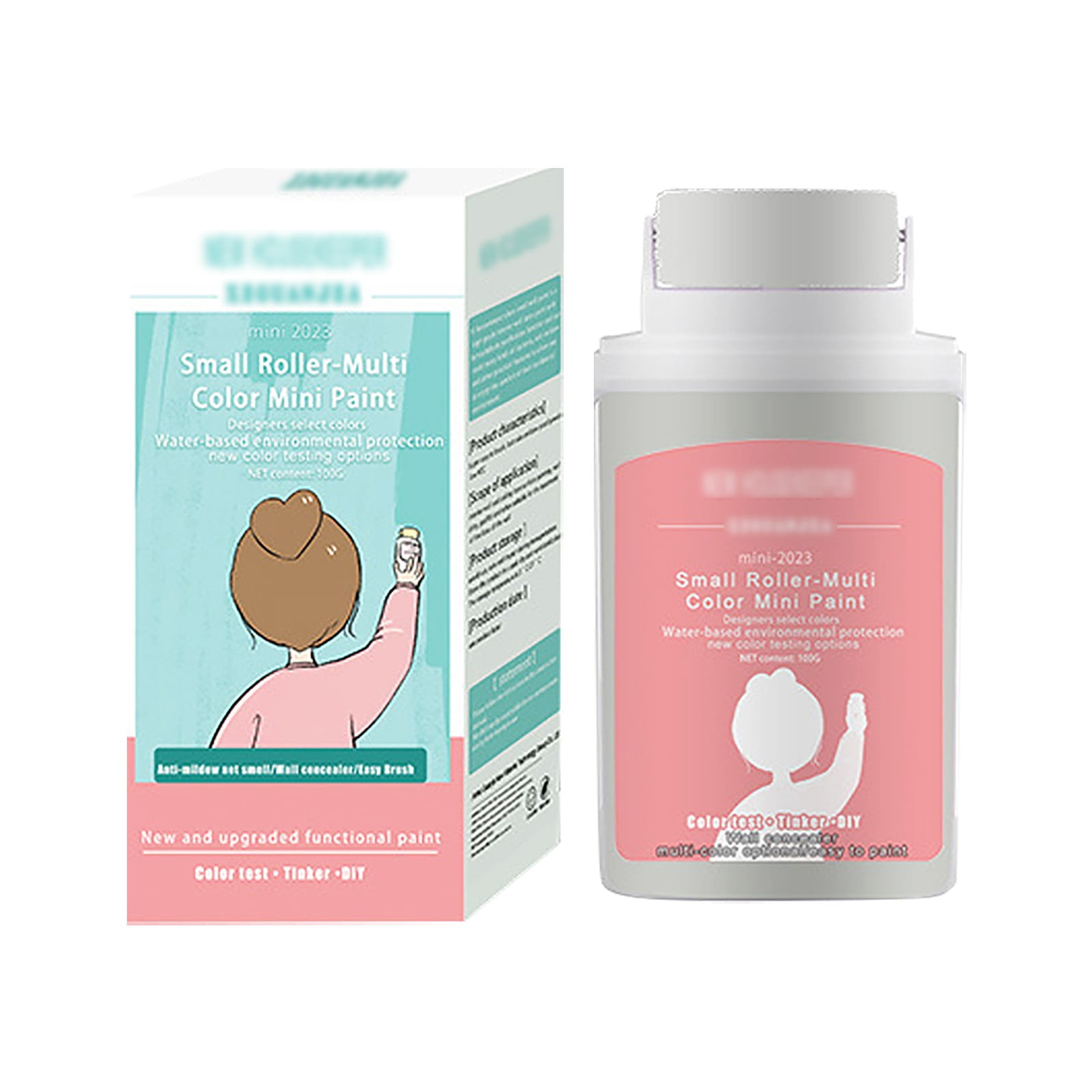 BSGSH Clearance Glass Repair Agent Small Roller Paint Patch, Grey Small