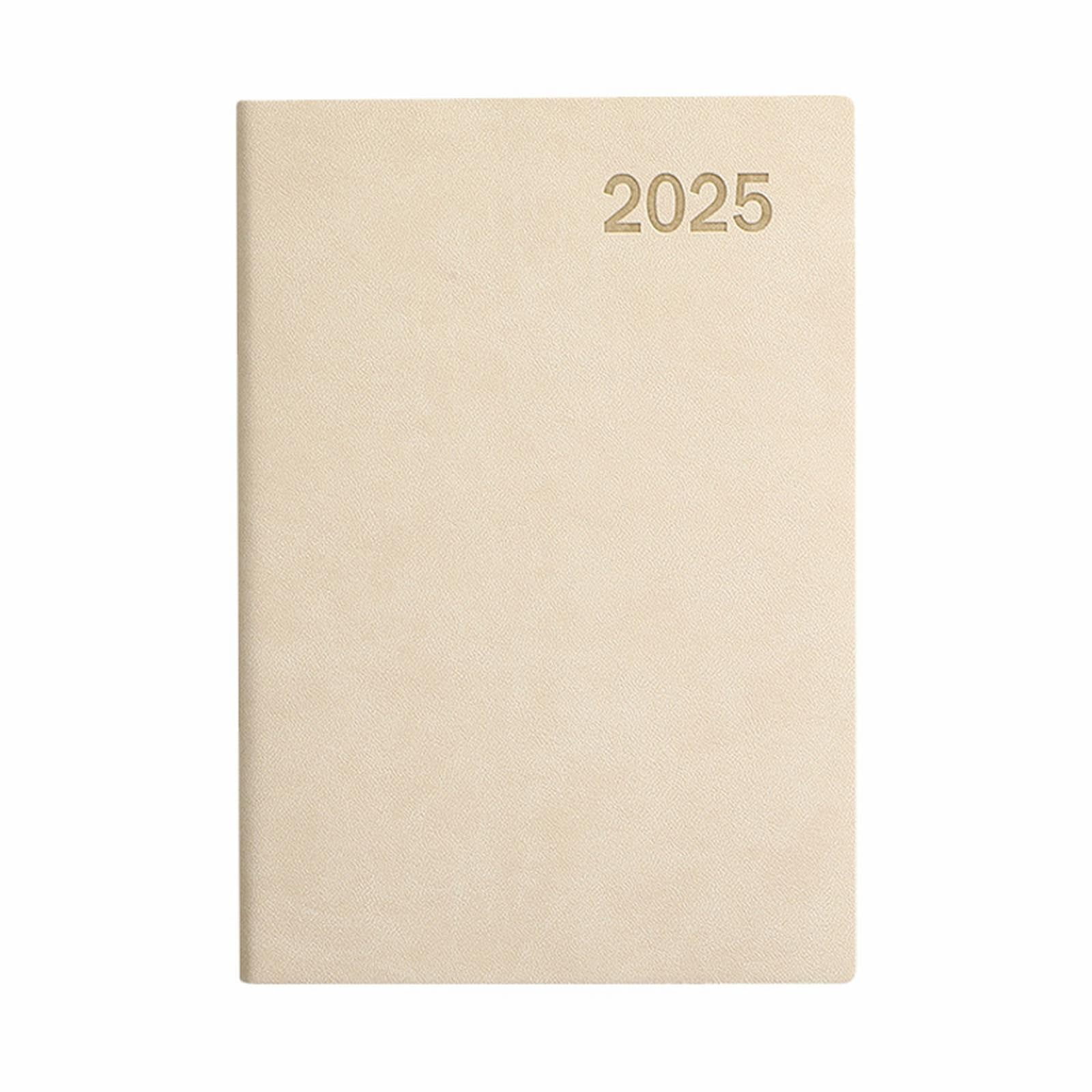 BSGSH Clearance Moleskin Notebooks 2025 English Beige 365 Day Planner Schedule Planner For