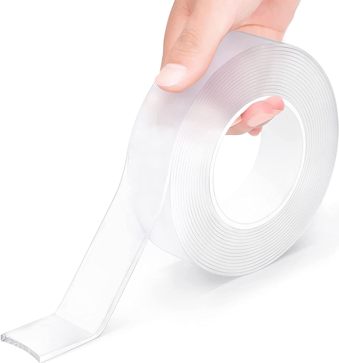 BSHAPPLUS® 10ft Double Sided Tape Heavy Duty,Clear Nano Tape Removable
