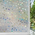 thumbnail image 1 of BSHAPPLUS® 17.7"x78.7" Privacy Window Film,3D Rainbow Window Clings,Stained Glass Window Film,Non-Adhesive Window Tint for Home,Anti UV Window Sticker for Kitchen Bathroom Office, 1 of 13