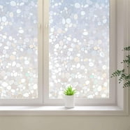 HTVRONT 1-3x 17.5in*6.5ft Uncut Frosted Reeded Glass Window Film Window ...