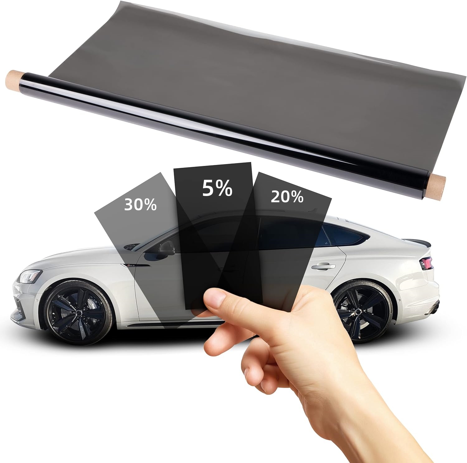 BSHAPPLUS Automotive Vehicle Tinted Window Film 20 VLT Car Shade BSHAPPLUS Automotive Vehicle Tinted Window Film 20 VLT Car Shade