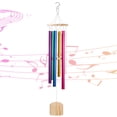 thumbnail image 1 of BSHAPPLUS® 32" Wind Chimes for Outside,Memorial Wind Chimes with 6 Colorful Aluminum Tubes and S Hook,Clearance Wind Chimes for Home Garden Hanging Decor,Window Wind Bells, 1 of 11