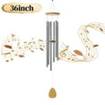 thumbnail image 1 of BSHAPPLUS® 36" Wind Chimes for Outside,Memorial Wind Chimes with 6 Silver Aluminum Tubes and S Hook,Clearance Wind Chimes for Home Garden Hanging Decor,Window Wind Bells, 1 of 9