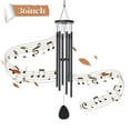 thumbnail image 1 of BSHAPPLUS® 36" Wind Chimes for Outside,Memorial Wind Chimes with 6 Black Aluminum Tubes and S Hook,Clearance Wind Chimes for Home Garden Hanging Decor,Window Wind Bells, 1 of 9